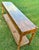 1970s Vintage Drexel Heritage Faux Bamboo and Cane Console Table For Sale - Image 5 of 9