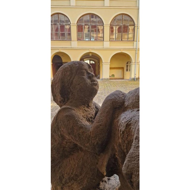 Liberec Artist, Mother with Child, 1930s, Sandstone For Sale - Image 9 of 18