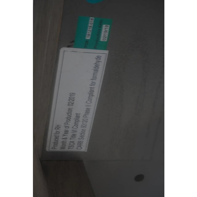 Light Gray Antoccino Oak Desk from Restoration Hardware For Sale - Image 8 of 8