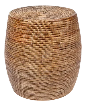 Wovan Rattan Drum Stool / Side Table