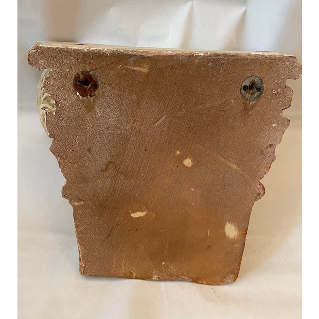 Vintage Italian Wood Painting Roman Architectural Bracket For Sale In West Palm - Image 6 of 7