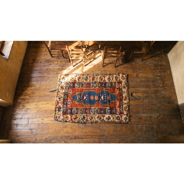 1890s Multicolor Geometric Tribal Antique Antique Turkish Village Yastik Rug 1'10"x 2'6" Handknotted Wool Carpet For Sale - Image 11 of 13