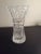 Glass 1980s Etched Waterford Lismore Diamond Cut Crystal Clear Vase For Sale - Image 7 of 7