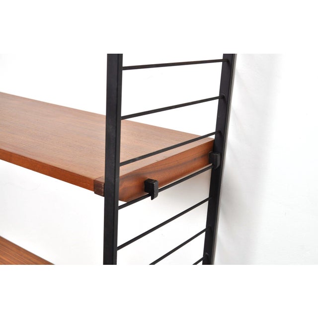 Black Vintage Wall System with Bookcase by Combineurop, 1960s For Sale - Image 8 of 13