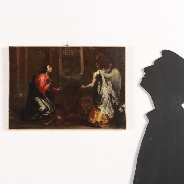 Oil on canvas.The biblical episode depicted refers to the story of Daniel, the prophet in the court of King Darius the...