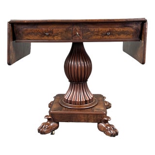 19th Century Mahogany Drop-Leaf Table For Sale