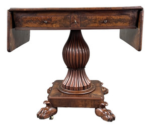 19th Century Mahogany Drop-Leaf Table