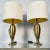 Pair of French Mid-Century Modern Sculptural Bronze Table / Desk Lamps For Sale - Image 4 of 11