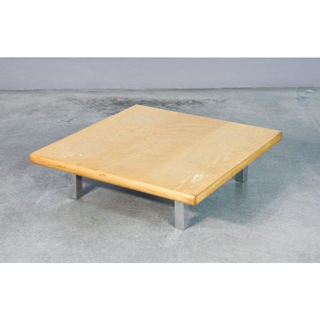 Coffee table, saporiti design, in wood and chromed metal. Origin italy period 1970s brand saporiti model low coffee table...