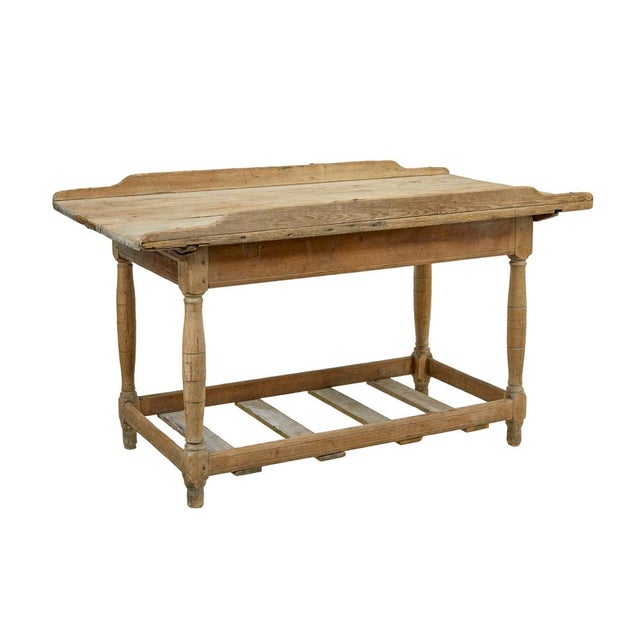 Mid 19th Century Swedish Pine Baker's Table, 1850 For Sale - Image 5 of 10