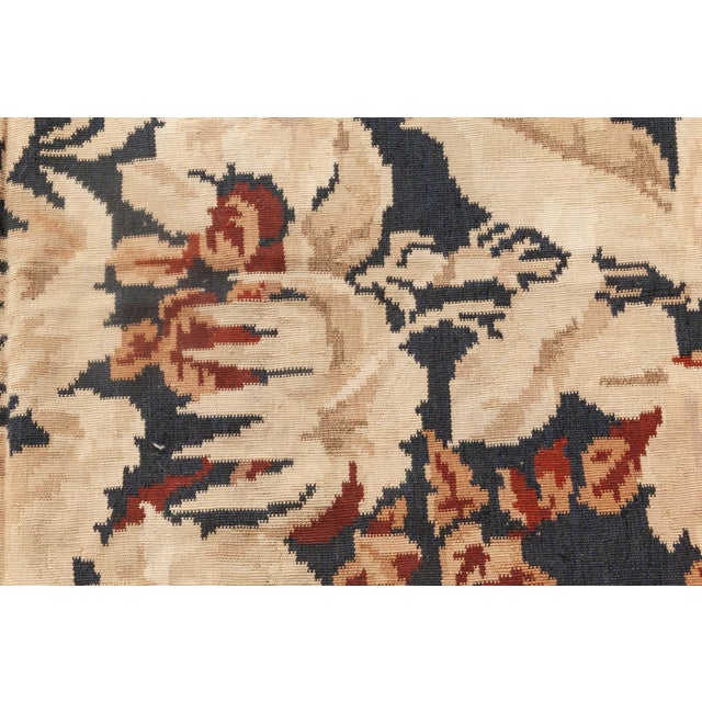 French Contemporary Floral Bessarabian Design Handmade Wool Rug by Doris Leslie Blau For Sale - Image 3 of 6