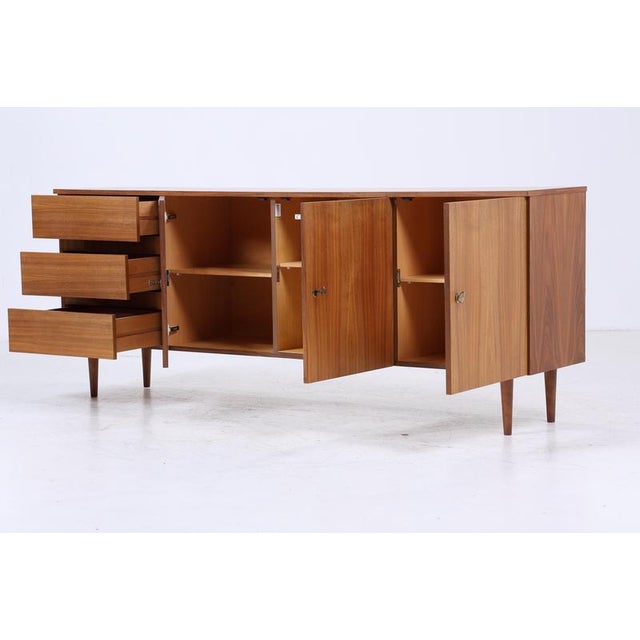 Vintage Walnut Sideboard with Drawers and Compartments, 1960s For Sale - Image 6 of 11