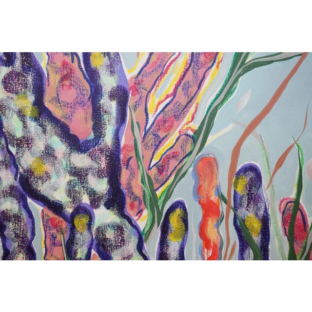 2026, Naturalistic Style Painting on Canvas of Modern Marina, Caribbean Corals by Romina Milano For Sale In Miami - Image 6 of 9