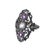 Black Antique Jewelry Ring in 19.2K Gold and Silver For Sale - Image 8 of 8