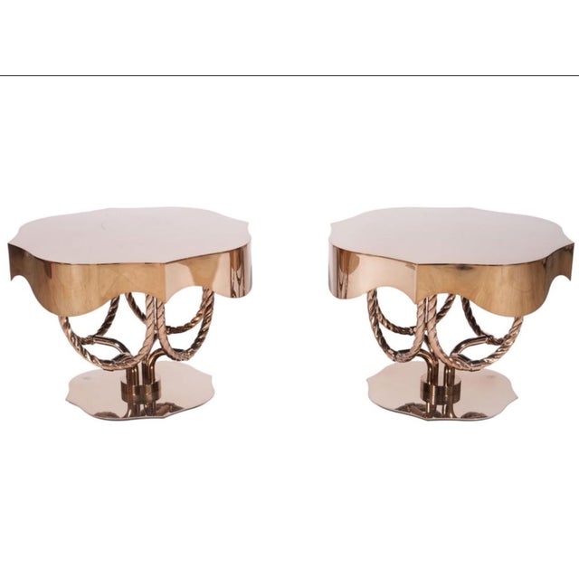 Visionnaire Italian Brass Side Table From The Great Dandy Collection 2014 sold as found in vintage condition without overt...