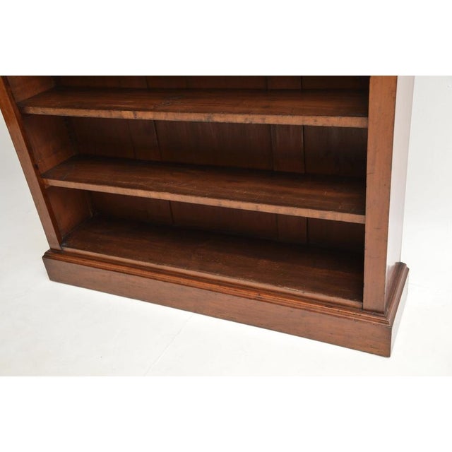 Antique Victorian Open Bookcase, 1880s For Sale - Image 12 of 13