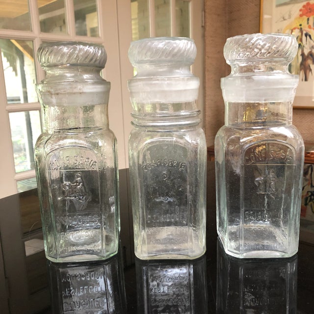 Belgian Glass Embossed Confectionary Jar For Sale - Image 12 of 13