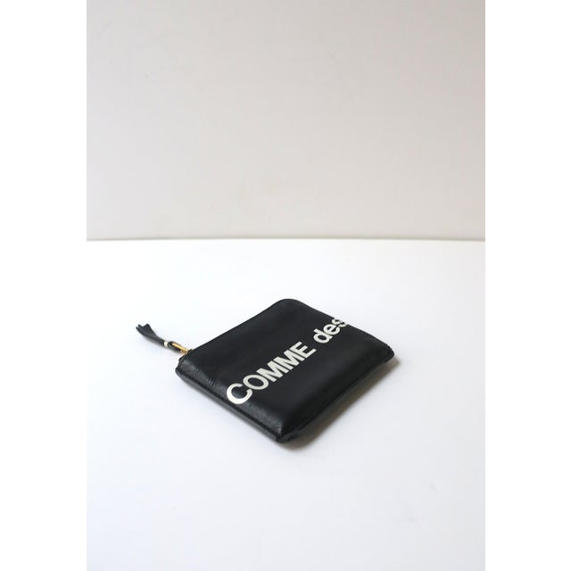 Metal Late 20th Century Comme Des Garcons Black and White Leather Wallet For Sale - Image 7 of 10
