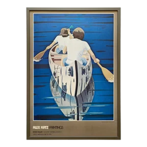 Alex Katz Vintage 1978 Pop Art Lithograph Print Framed Mid Century Modern Exhibition Poster " Good Morning II " 1974