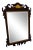 Councill Craftsmen Flame Mahogany Federal Style Gold Gilt Accented Mirror 47.5"h For Sale