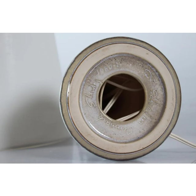 Danish Ceramic Table Lamp by Einar Johansen for Søholm, 1960s For Sale - Image 9 of 10