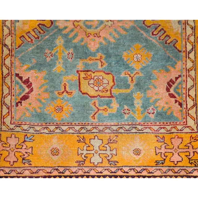 Early 20th Century Turkish Oushak Rug For Sale - Image 9 of 13