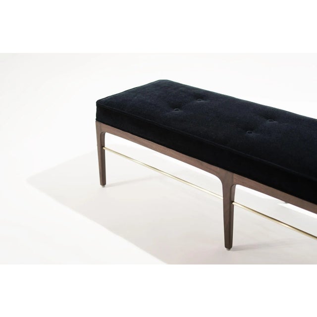 Linear Bench in Dark Wanut Series 60 by Stamford Modern For Sale - Image 9 of 12