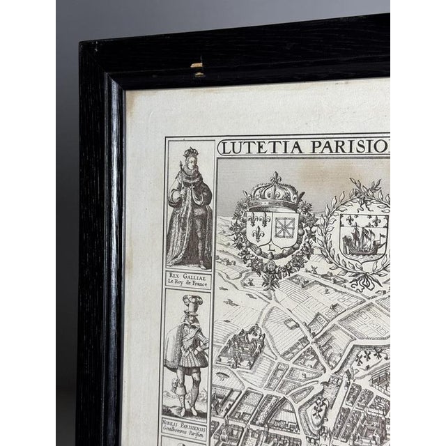 Framed Map of Paris For Sale - Image 11 of 18