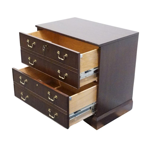 Mount Airy Furniture Company Mount Airy Sold Mahogany Traditional Style 31" File Cabinet For Sale - Image 4 of 14
