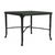 Brown Jordan Calcutta 26" Square Cast Top Corner Table in Black Jade For Sale