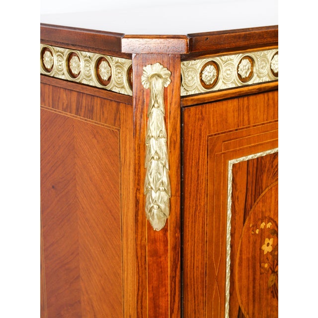 Vintage Meuble Francais Ormolu Mounted Burr Walnut Cocktail Cabinet, 20th Century For Sale - Image 9 of 18