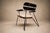 Metal Three Armchairs in Ebonized Wood & Metal With Loose Cushion, Carlo Hauner, 1950s For Sale - Image 7 of 18