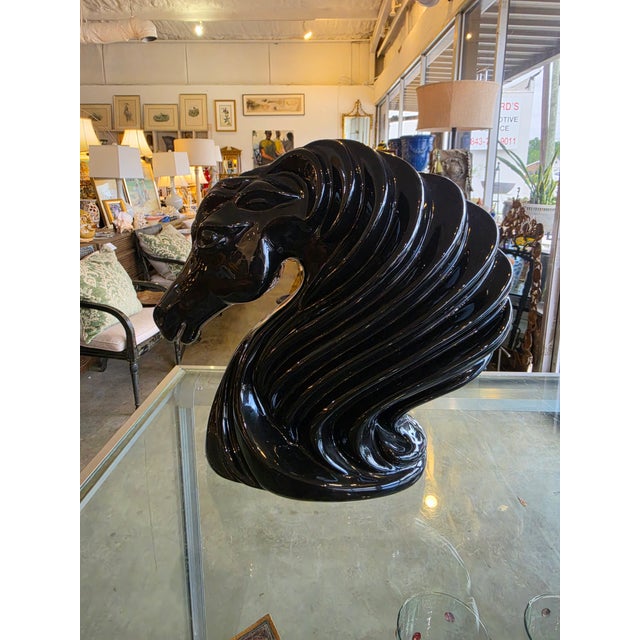 1970s Ceramic Horse Head For Sale - Image 11 of 16