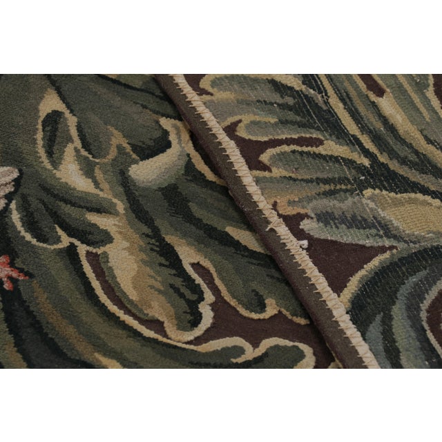 Rug & Kilim’s Armorial Tudor Style Rug in Black, With Beige, Blue and Gold Tones For Sale - Image 9 of 9