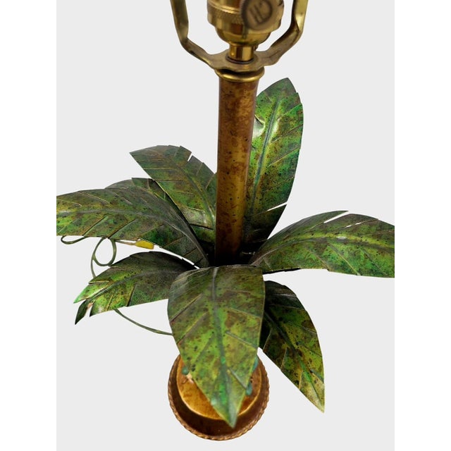 Chelsea House Inc Vintage Chelsea House Palm Tree Monkey Tortoiseshell Table Lamp For Sale - Image 4 of 7