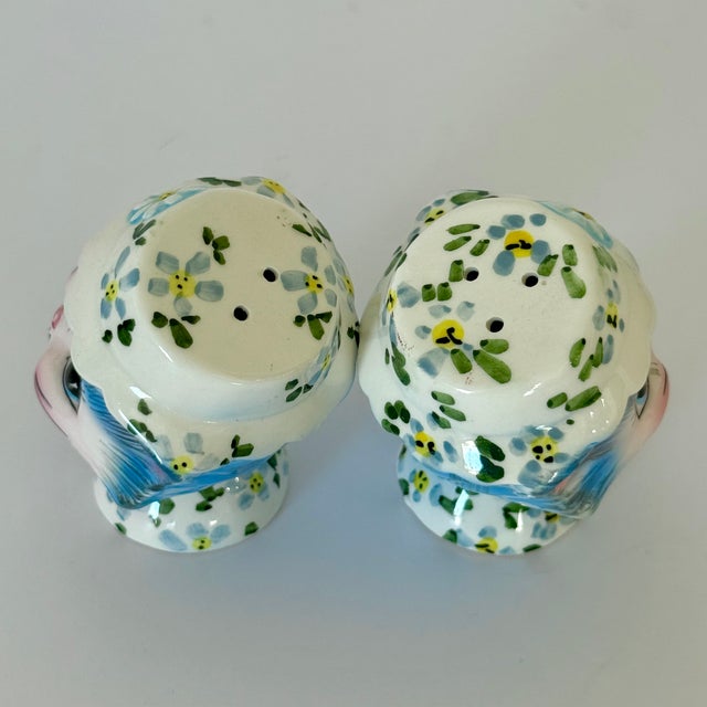 1950s 1950s Mid-Century Modern Miss Priss Kitty Salt Pepper Shakers Enesco, Anthropomorphic Ceramic Kitties For Sale - Image 5 of 11