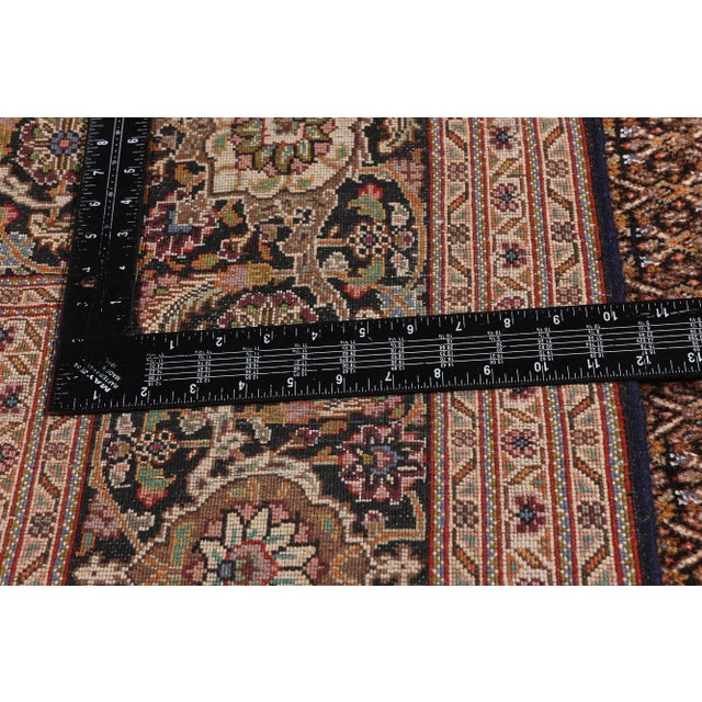 Textile Vintage Persian Mahi Tabriz Rug, 07'09 X 11'01 For Sale - Image 7 of 10