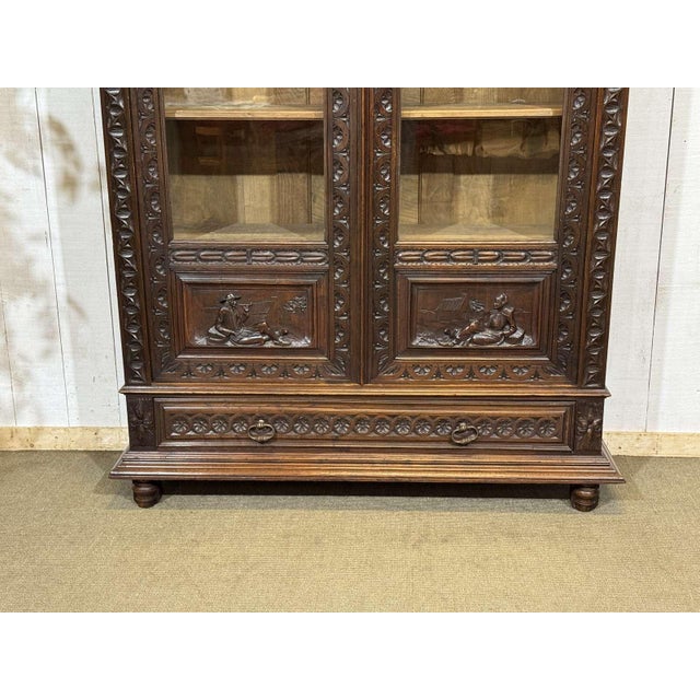 20th Century Breton Chestnut Bookcase For Sale - Image 12 of 18