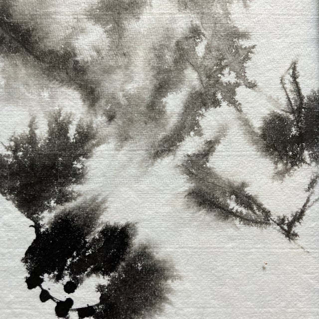 Contemporary original black ink abstract painting. Measures 5x7 or 9x11 framed. Check out my shop, Robins Egg Gallery, for...