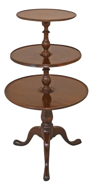 Mahogany Wine Table Tiered Chippendale Stand