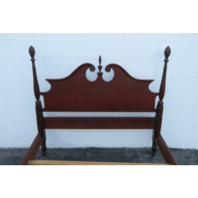 1940s Mahogany Full Size Poster Pineapple Finial Bed Chairish