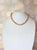 Metal Peach Moonstone Beaded Necklace With Gold Plate Clasp For Sale - Image 7 of 10