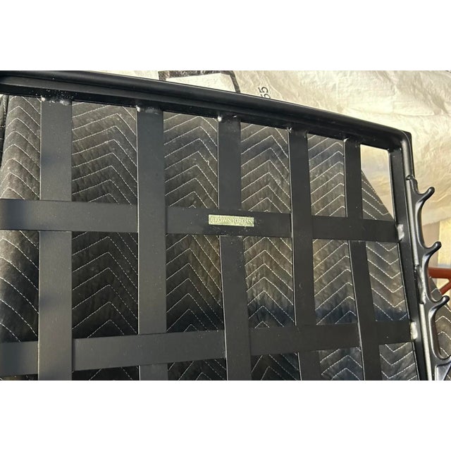 Metal Pair of Richard Frinier Designed for Brown Jordan “Venetian” Pattern Chaise Loungers - Restored For Sale - Image 7 of 7