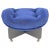 Blue Mid-Century Stool, Germany, 1970s For Sale - Image 8 of 8
