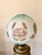 Antique Bradley & Hubbard Banquet Brass & Onyx Parlor Lamp, Electrified W/ Painted Globe For Sale - Image 11 of 18