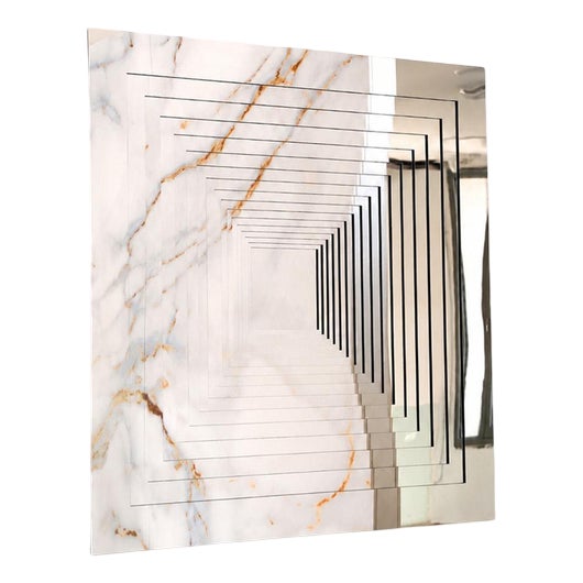 Achilles Tortoise Silver Medium Sculptural Wall Mirror by GTG Design Couture For Sale