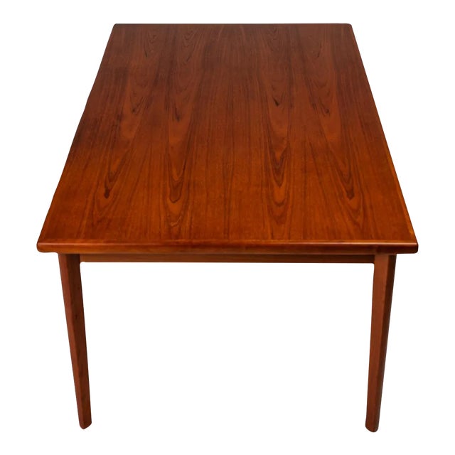 Danish Mid-Modern Expansion Dining Table W/ Stow in Table Leaves in Teak by Brdr Furbo, Denmark, C. 1960's For Sale