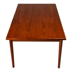 Danish Mid-Modern Expansion Dining Table W/ Stow in Table Leaves in Teak by Brdr Furbo, Denmark, C. 1960's