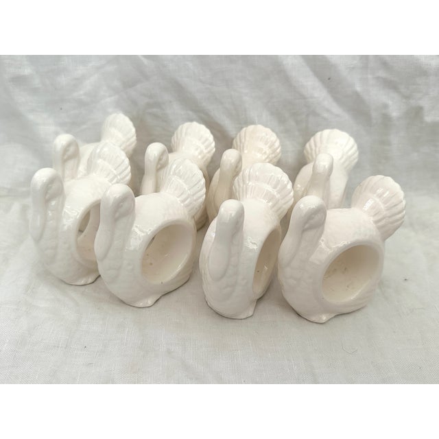 Vintage Ceramic Turkey Napkin RingsSet of 8 Chairish