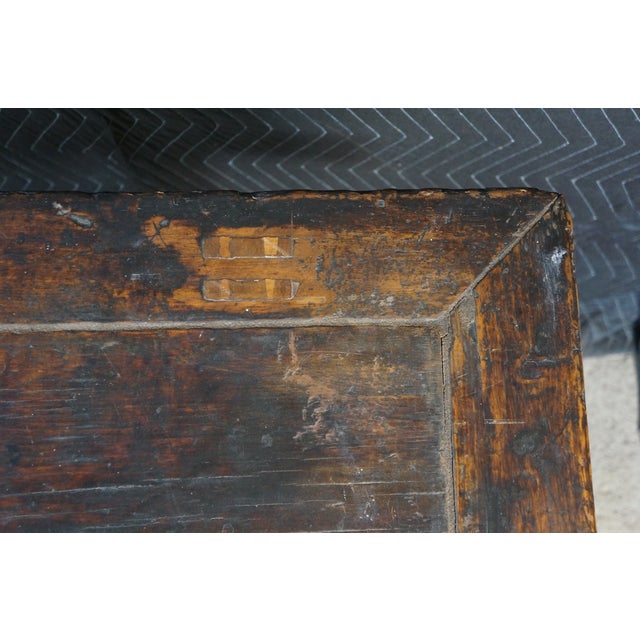 Antique Early 20th C. Chinese Dongbei Elm Altar Table Console Cabinet Sideboard For Sale - Image 16 of 18